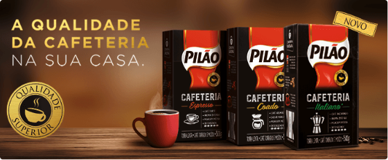 Linha Completa Café Pilão Torrado e Moído Cafeteria